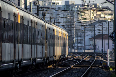 Train at railroad station