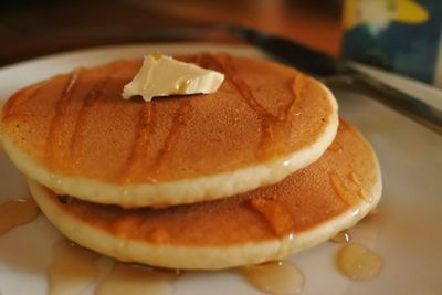Close-up of cake in plate