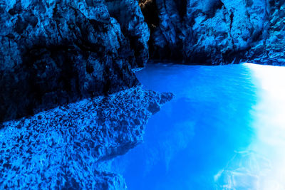 Scenic view of swimming pool during winter