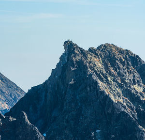 Scenic view of rocky mountains against sky