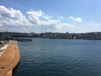 Scenic view of river against sky