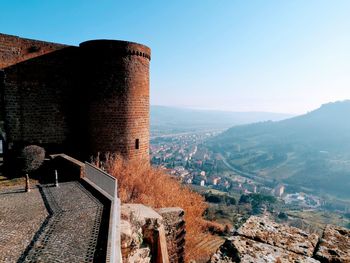 View of fort against sky