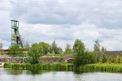 Scenic view of river against sky