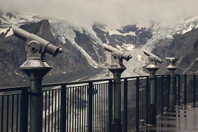 View of mountain range against sky