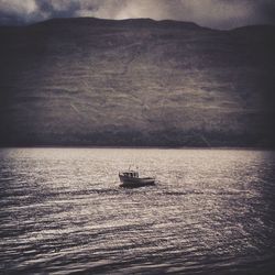 Boats sailing in sea