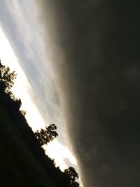 Low angle view of cloudy sky