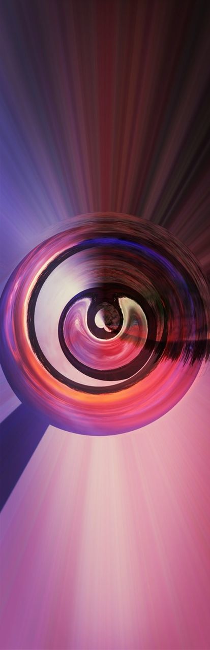 indoors, spiral, pattern, red, design, circle, abstract, geometric shape, multi colored, spiral staircase, close-up, no people, steps, illuminated, staircase, lighting equipment, ceiling, pink color, steps and staircases, shape