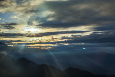 Scenic view of sky during sunset