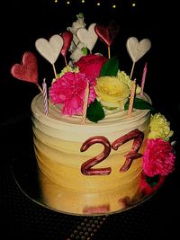 Close-up of birthday cake