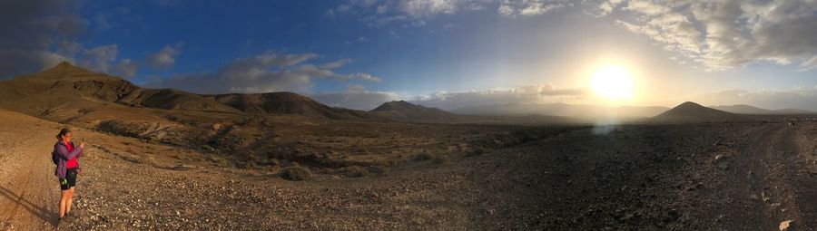 Panoramic view of landscape against sky