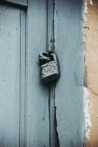 Close-up of old door