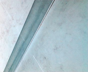 High angle view of electric lamp against sky