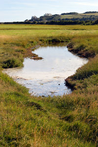 Scenic view of lake