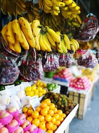 Fruits for sale at market stall