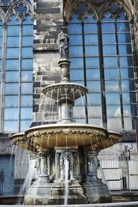 Low angle view of statue of building