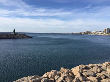 Scenic view of sea against sky