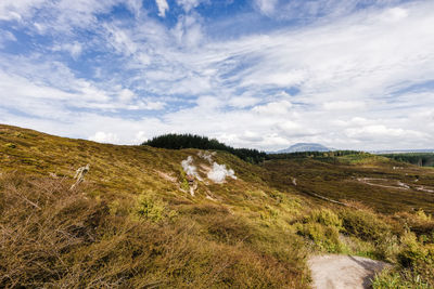 Scenic view of landscape against sky