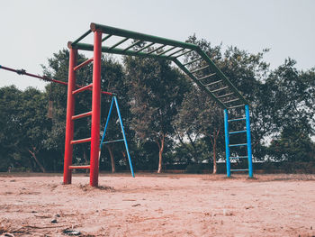 Gazebo in playground against sky