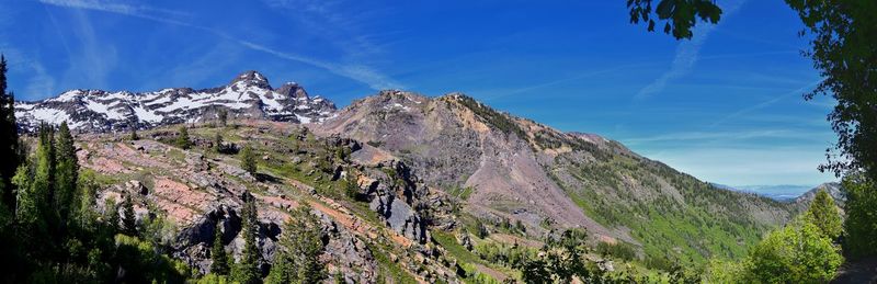 Lake blanche forest twin peaks wilderness, wasatch national forest in big cottonwood canyon utah. 