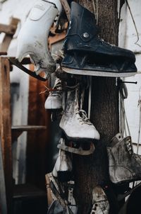 Close-up of an abandoned building