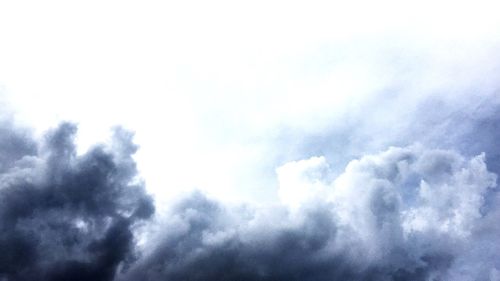 Low angle view of clouds in sky