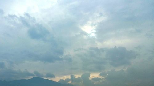 Low angle view of clouds in sky