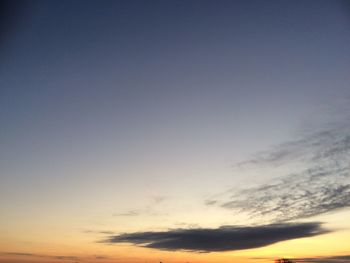 Scenic view of sky during sunset