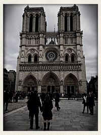 Low angle view of church against sky