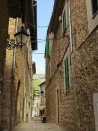 Low angle view of houses against sky