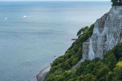 High angle view of sea