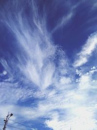 Low angle view of cloudy sky