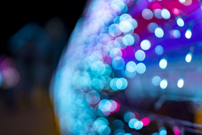 Defocused image of illuminated lights