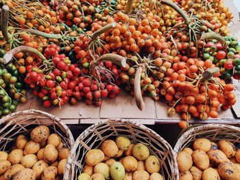 Fruits for sale at market stall