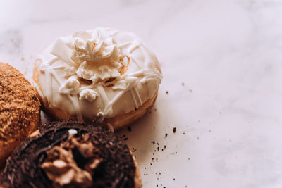 Close-up of food on table