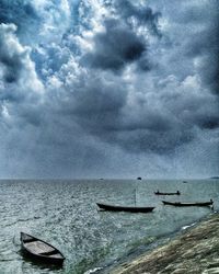 Scenic view of sea against sky