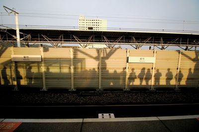 Railroad tracks against sky