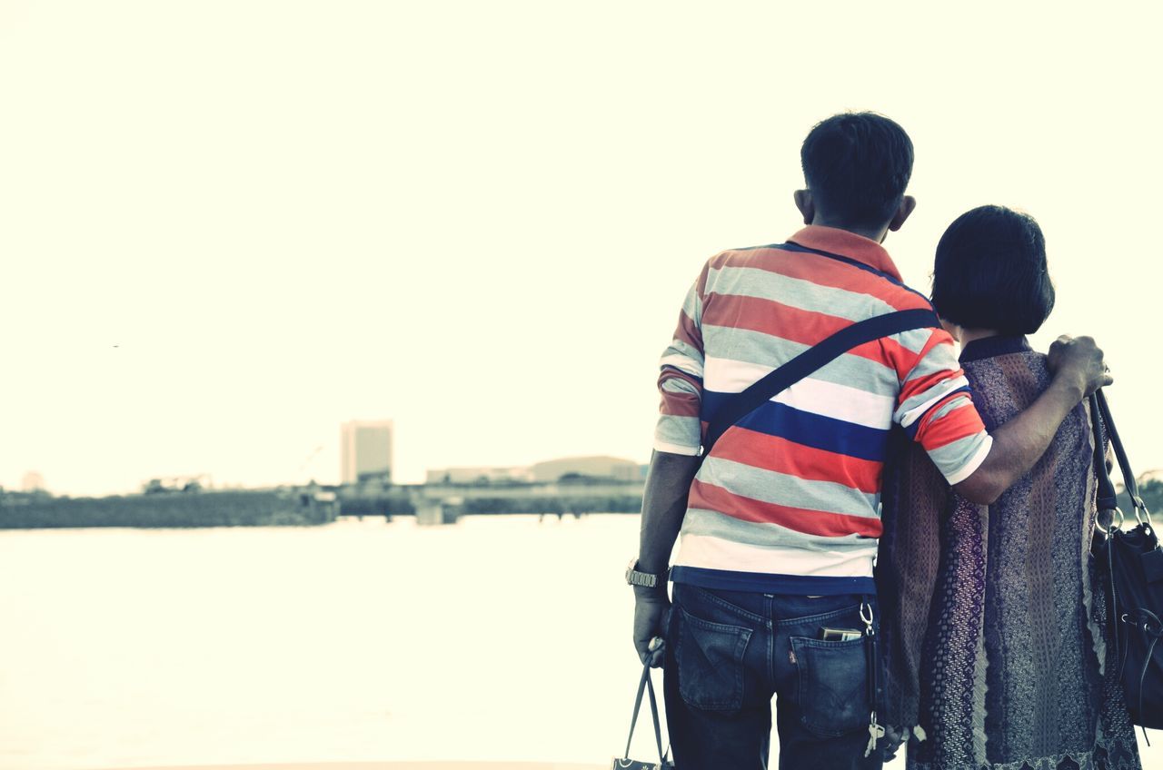 Staring at the sea