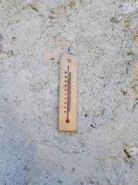 Close-up view of arrow sign