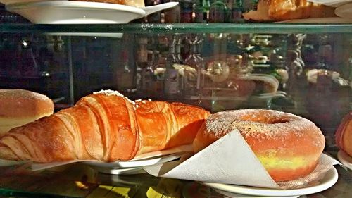 Close-up of food on table