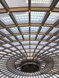 Low angle view of ceiling