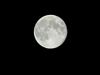 Low angle view of moon in sky