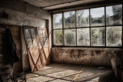 Interior of abandoned building