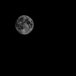 Low angle view of moon in sky