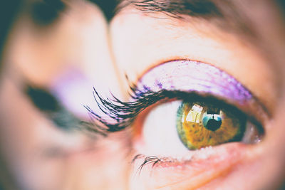 Close-up of woman eye