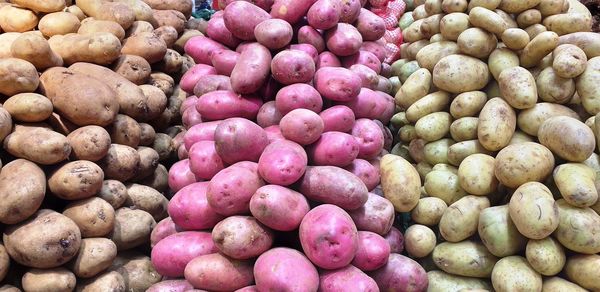 Full frame shot of potatoes 