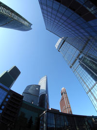 Low angle view of building against clear sky