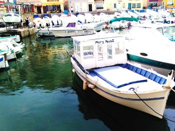 Boats in sea