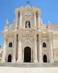 Low angle view of historical building against sky