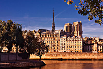 Buildings in city at waterfront