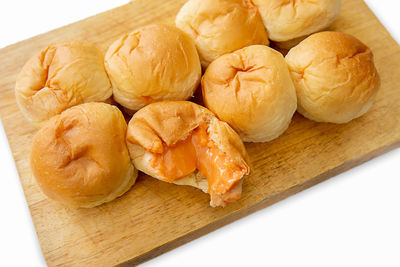 Close-up of food on cutting board